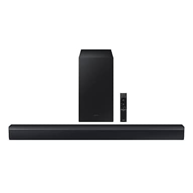SAMSUNG HW-C450 2.1ch Soundbar w/DTS Virtual X, Subwoofer Included, Bass Boost, Adaptive Sound Lite, Game Mode, Bluetooth, Wireless Surround Sound Compatible