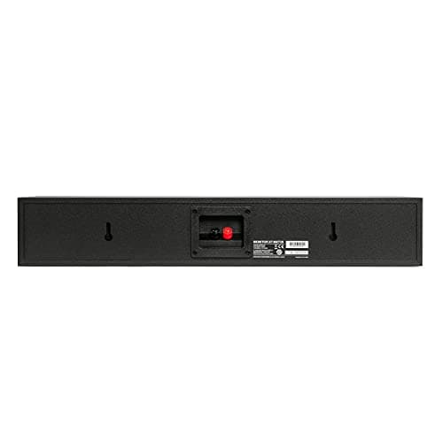 Polk Monitor XT35 Slim Center Channel Speaker - Hi-Res Audio Certified, Dolby Atmos & DTS:X Compatible, 1" Terylene Tweeter & Four 3" Dynamically Balanced Woofer, Wall-Mountable, Midnight Black