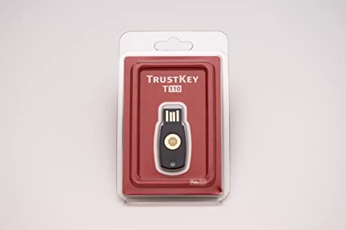 FIDO2 U2F Security Key Passkey Two-Factor Authentication (2FA) USB Key PIN+Touch (Non-Biometric) USB-A Type TrustKey T110