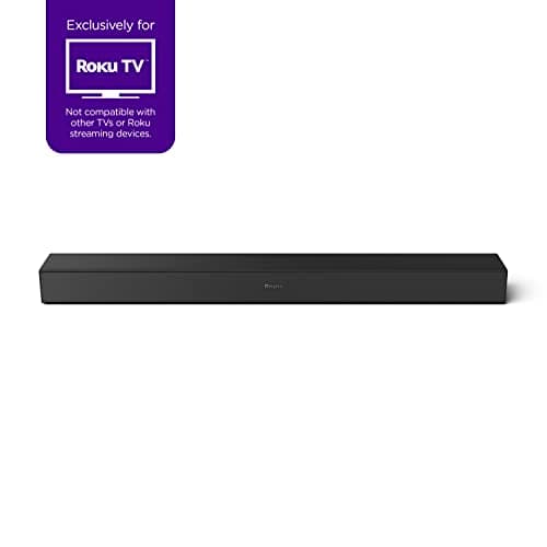 Roku TV Wireless Soundbar, Soundbar Exclusively for RokuTV with Enhanced Stereo Sound, Clear Dialogue, and Simple Wireless Setup