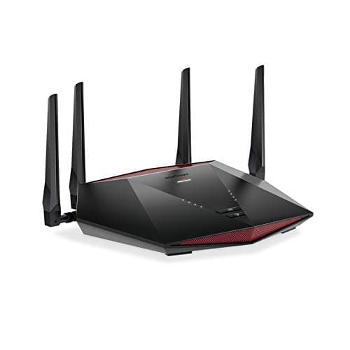NETGEAR Nighthawk Pro Gaming 6-Stream WiFi 6 Router (XR1000) - Security Features, AX5400 Wireless Speed (up to 5.4Gbps), DumaOS 3.0 Optimizes Lag-free Server Connections, 4 x 1G Ethernet ports