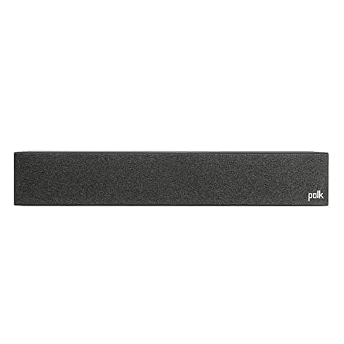 Polk Monitor XT35 Slim Center Channel Speaker - Hi-Res Audio Certified, Dolby Atmos & DTS:X Compatible, 1" Terylene Tweeter & Four 3" Dynamically Balanced Woofer, Wall-Mountable, Midnight Black