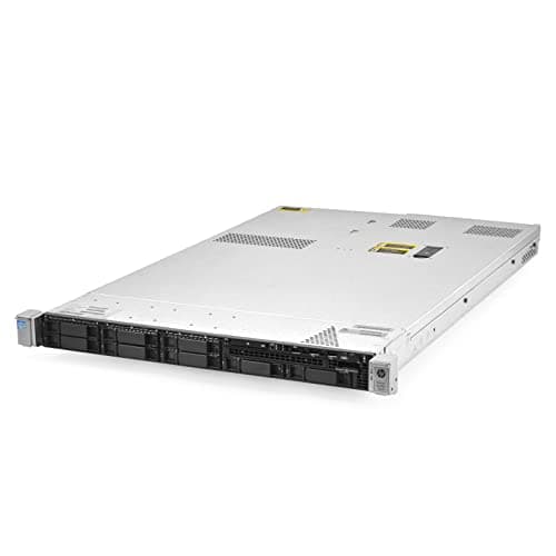HP ProLiant DL360p Gen8 1U RackMount 64-bit Server with 2×6-Core E5-2640 Xeon 2.5GHz CPUs + 64GB PC3-10600R RAM + 8×300GB 10K SAS SFF HDD, P420i RAID, 4×GigaBit NIC, 2×Power Supplies, NO OS (Renewed)