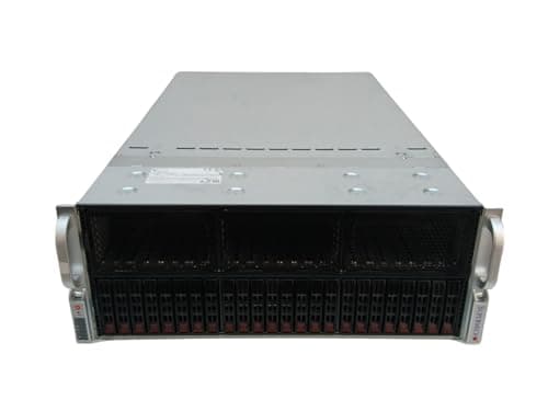 Supermicro Deep Machine Learning 4U 2X EPYC 32-Core, 512GB DDR4 RAM, 4X 15.36TB SSD, NVMe 2X 10GbE BYO 8X GPU (Renewed)