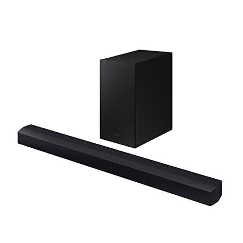 SAMSUNG HW-C450 2.1ch Soundbar w/DTS Virtual X, Subwoofer Included, Bass Boost, Adaptive Sound Lite, Game Mode, Bluetooth, Wireless Surround Sound Compatible