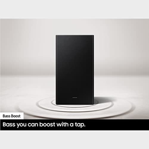 SAMSUNG HW-C450 2.1ch Soundbar w/DTS Virtual X, Subwoofer Included, Bass Boost, Adaptive Sound Lite, Game Mode, Bluetooth, Wireless Surround Sound Compatible