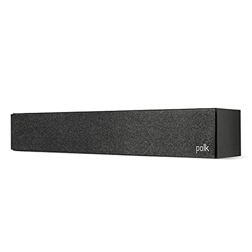 Polk Monitor XT35 Slim Center Channel Speaker - Hi-Res Audio Certified, Dolby Atmos & DTS:X Compatible, 1" Terylene Tweeter & Four 3" Dynamically Balanced Woofer, Wall-Mountable, Midnight Black