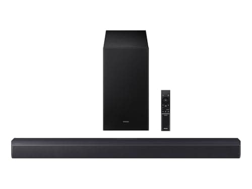 SAMSUNG B-Series Soundbar HW-B550F 2.1 ch DTS Virtual:X Soundbar with Subwoofer (2025 Model) Voice Enhance Mode, Bass Boost, Adaptive Sound