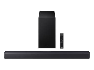 SAMSUNG B-Series Soundbar HW-B550F 2.1 ch DTS Virtual:X Soundbar with Subwoofer (2025 Model) Voice Enhance Mode, Bass Boost, Adaptive Sound