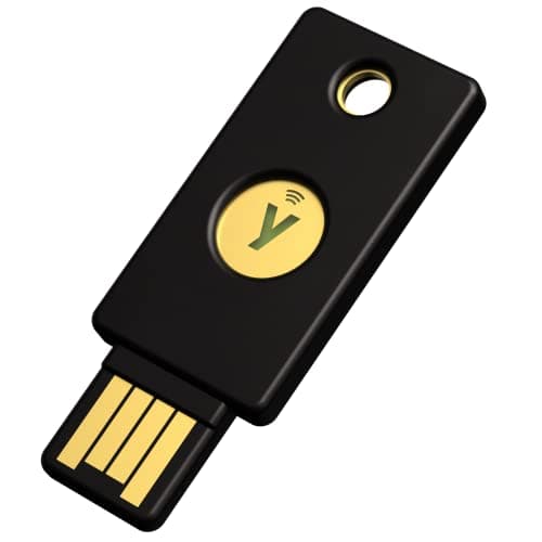 Yubico - Security Key NFC - Basic Compatibility - Multi-factor authentication (MFA) Security Key, Connect via USB-A or NFC, FIDO Certified