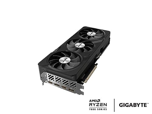 GIGABYTE Radeon RX 7700 XT Gaming OC 12G Graphics Card, 3X WINDFORCE Fans 12GB 192-bit GDDR6, GV-R77XTGAMING OC-12GD Video Card