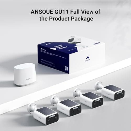 2K Security Cameras Wireless Outdoor, Color Night Vision, 365-Day Battery Life, No Subscription, Local Storage, Two-Way Audio, Solar Powered, Custom Alarm Zones, 4 Cam Kit