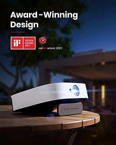 NEBULA by Anker Solar Portable 1080p Projector, Full HD with WIFI, Bluetooth, 400 ANSI Lumen, 4K Supported, Autofocus, Keystone Correction, 3Hr Playtime, Outdoor for Group Viewing