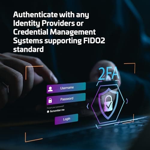 Thales - SafeNet eToken FIDO - FIDO2 Certified Security Key - Passwordless Phishing-Resistant Authentication for Web Apps, Devices & Desktops - USB-C