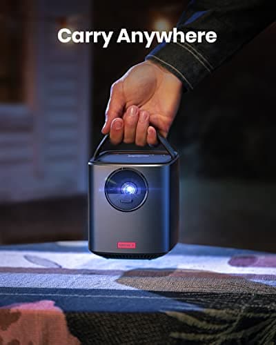 NEBULA by Anker Mars II Pro 500 ANSI Lumen Portable Projector, Native 720P, 40-100 Inch Image TV Projector, Movie Projector with WiFi and Bluetooth, 3Hr Video Playtime, Watch Anywhere