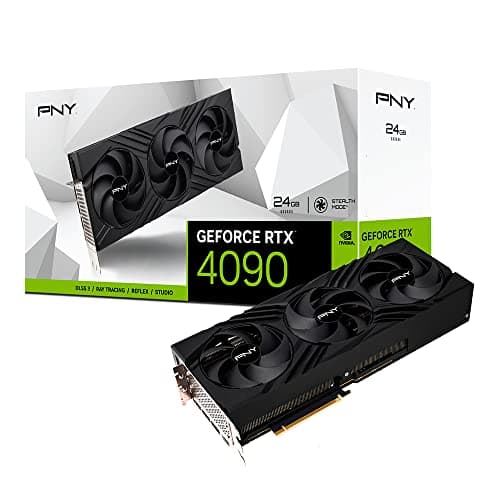 PNY GeForce RTX™ 4090 24GB Verto™ Triple Fan Graphics Card DLSS 3 (384-bit PCIe 4.0, GDDR6X, Supports 4k, Anti-Sag Bracket, HDMI/DisplayPort)