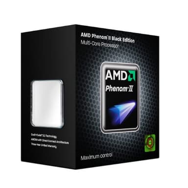 AMD CPU HDZ955FBGMBOX Phenom II X4 955 Black Edition 3.2GHz AM3 125W Retail