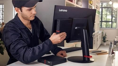 Lenovo ThinkCentre Mini Desktop Computer| AMD Dual-Core Processor| Dual-Display Support| Wi-Fi, Bluetooth, USB, RJ-45| Windows 11 Pro| for All-Around Use (Dpi Only, 16GB RAM | 256GB SSD)