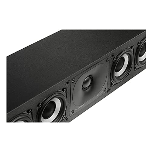 Polk Monitor XT35 Slim Center Channel Speaker - Hi-Res Audio Certified, Dolby Atmos & DTS:X Compatible, 1" Terylene Tweeter & Four 3" Dynamically Balanced Woofer, Wall-Mountable, Midnight Black