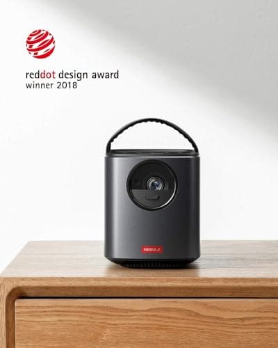 NEBULA by Anker Mars II Pro 500 ANSI Lumen Portable Projector, Native 720P, 40-100 Inch Image TV Projector, Movie Projector with WiFi and Bluetooth, 3Hr Video Playtime, Watch Anywhere