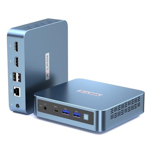 PELADN Mini PC, N95(up to 3.4GHz),16GB DDR4/512GB SSD,Type-C/Dual HD,Mini Desktop Computer,4K/60Hz Triple-Display USB3.0/WiFi 5/BT4.2 Mini Computers for Home Business