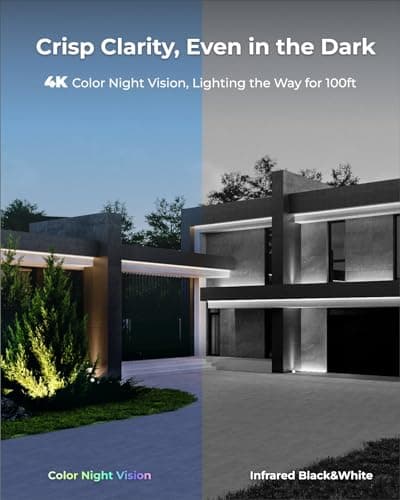 REOLINK 4K Security Camera System, 4pcs Outdoor 4K/8MP Plug-in WiFi 6 Cameras, Full Metal Material, Color Night Vision, Person/Vehicle/Animal Detection, 16CH WiFi NVR with 2TB HDD, RLK12-800WB4