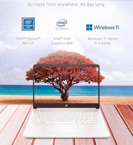 HP 14-inch Windows 11 Laptop - 16GB RAM, 192GB Storage, Quad-core Intel Celeron N4120, USB C, Long Battery Life - Student & Kids School Laptop