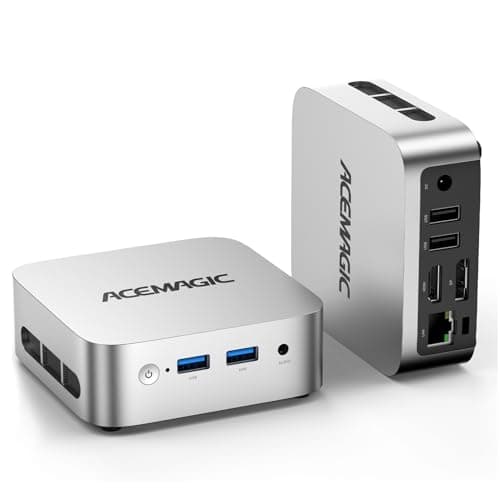 ACEMAGIC Vista Mini V1 Mini PC Computers, Intel Twin Lake N150(Turbo 3.6GHz), 16GB RAM 1TB M.2 SSD Mini Computer, 4K HDMI DP Dual WiFi/Bt, Gigabit Ethernet Vesa, Home/Office Micro Pc