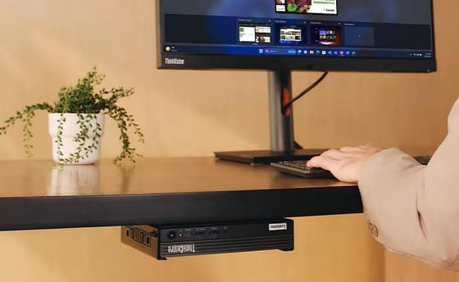 Lenovo ThinkCentre Mini Desktop Computer| AMD Dual-Core Processor| Dual-Display Support| Wi-Fi, Bluetooth, USB, RJ-45| Windows 11 Pro| for All-Around Use (Dpi Only, 16GB RAM | 256GB SSD)
