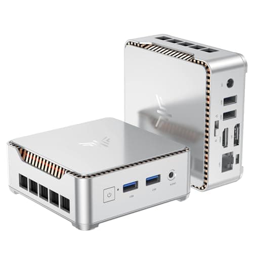 KAMRUI E2 Mini PC, 12th Gen Alder Lake- N97(up to 3.6GHz), 16GB DDR4 RAM 1TB M.2 SSD, Mini Computer Support 4K Display/USB3.0/WiFi/BT/Gigabit Ethernet Mini PC Home/Office