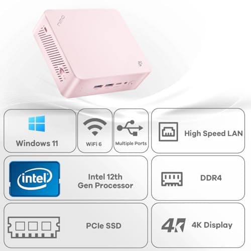 NIMO Mini-PC, 16GB RAM 1TB M.2 SSD Intel 12th Gen N100(Beat i3-1115G4) 4 Cores Desktop Mini PC, Support Upgrade Desktop PC Windows 11 Triple 4K HDMI USB3.2 BT5.2 WiFi 6 Students-Business Home Office