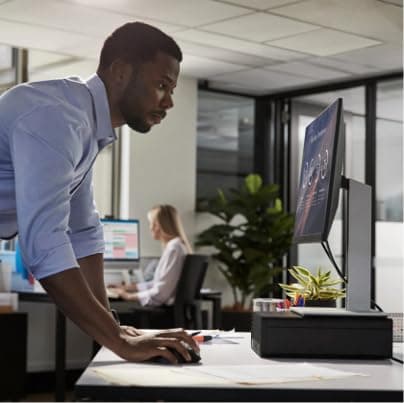 HP Pro 400 G9 Mini PC Desktop Computer, Intel CPU, 16GB DDR5 RAM, 256GB PCIe SSD, Triple 4K Display Support, USB-C, Ultra-Quiet Design, Bluetooth 5.2, WiFi 6, Keyboard and Mouse, Windows 11 Pro