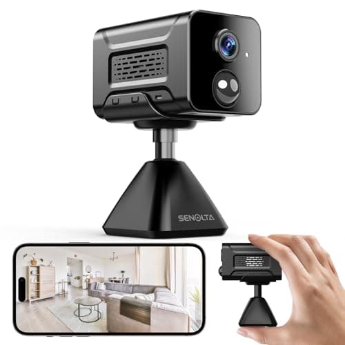 Hidden Camera – 2K HD Wireless Spy Camera with Audio/Video, Mini Indoor Camera for Home Security, AI Motion Detection, Night Vision, Built-in Siren, Two-Way Audio, 60-Day Battery Life
