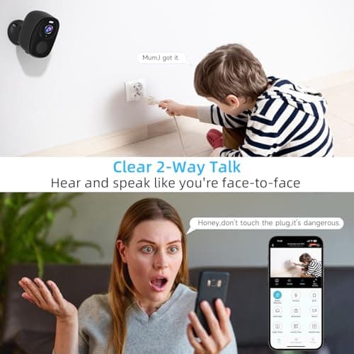 Rraycom 4Pack 5G/2.4G Security Cameras Wireless Outdoor,2K Battery Powered AI Motion Detection Siren Alarm WiFi Home Indoor Camera, Color Night Vision, 2-Way Talk, Waterproof, Works w/Alexa, Cloud/SD