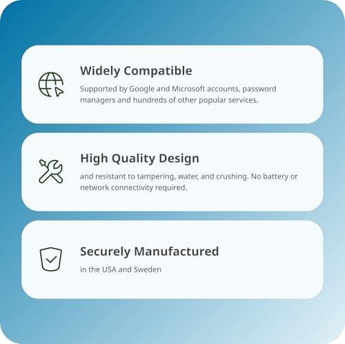 Yubico - Security Key NFC - Basic Compatibility - Multi-factor authentication (MFA) Security Key, Connect via USB-A or NFC, FIDO Certified