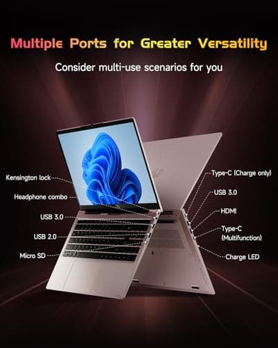 NIMO 15.6 IPS FHD-Laptop, 16GB RAM 1TB SSD Intel Pentium Quad Core N100, Computer with Backlit Keyboard Fingerprint (Beat to i3-1115G4 Up to 3.4GHz) Laptops for Student, Win 11 Rose Gold