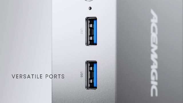 ACEMAGIC Vista Mini V1 Mini PC Computers, Intel Twin Lake N150(Turbo 3.6GHz), 16GB RAM 1TB M.2 SSD Mini Computer, 4K HDMI DP Dual WiFi/Bt, Gigabit Ethernet Vesa, Home/Office Micro Pc