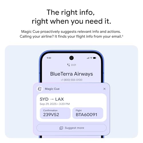 Google Pixel 10 - Unlocked Android Smartphone with Gemini, Your AI Assistant - Advanced Triple Rear Camera, Fast-Charging 24+ Hour Battery, and 6.3" Actua Display - Obsidian - 128 GB