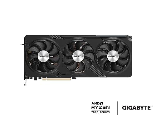 GIGABYTE Radeon RX 7700 XT Gaming OC 12G Graphics Card, 3X WINDFORCE Fans 12GB 192-bit GDDR6, GV-R77XTGAMING OC-12GD Video Card