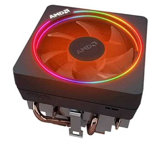 AMD Wraith Prism LED RGB Cooler Fan from Ryzen 7 2700X Processor AM4/AM2/AM3/AM3+ 4-Pin Connector Copper Base/Alum Heat Sink, compatible with Desktop