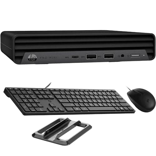 HP Pro Mini 400 G9 Business Mini Desktop Computer, Intel 6-Core i5-12500T (Beat i7-11700T), 16GB DDR4 RAM, 512GB PCIe SSD, WiFi 6, Bluetooth, 2 Type-C, HDMI, 2 DisplayPort, Windows 11 Pro, Vent-Hear