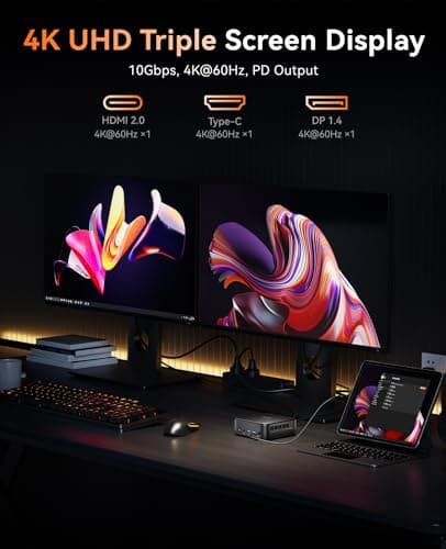 KAMRUI Mini PC with AMD Ryzen 7 PRO 5875U, 16GB DDR4 512GB M.2 SSD Mini Computer, Mini Gaming PC with USB Type-C, Desktop Computer Supports Triple 4K Display, WiFi 6, BT 5.2
