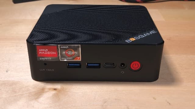 P4 Light Gaming Mini PC Ryzen 7 5700U 32GB RAM 1TB SSD 11 Pro Triple 4K 60HZ Displays Desktop Computers, Support PS3 Emulator Micro PC, HDMI+DP+Type-C, WiFi 6E, BT5.2, Dual 2.5GbE LAN