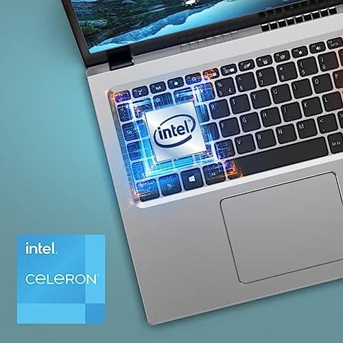 acer Aspire 1 A115-32-C96U Home & Student Slim Laptop (15.6" FHD, Intel Celeron N4500, 16GB RAM, 512GB SSD, UHD Graphics) 1-Year Office 365, Ethernet, Wi-Fi, Webcam, IST Hub, Win 11 Home, Silver