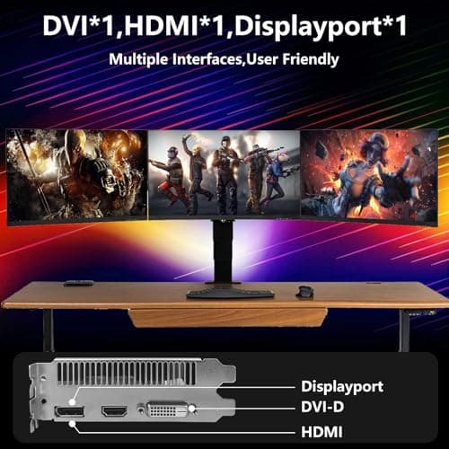 RX 590 Graphics Card 8GB GDDR5 Video Card 256bit PCI Express16X3.0 with Dual Cooling Fans,2304SP GPU DP/HDMI/DVI DirectX 12 Gaming Dual Freeze Fans for Desktop PC