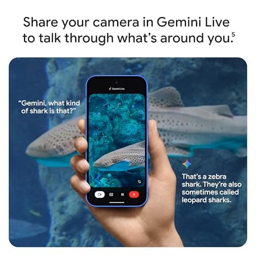 Google Pixel 10 - Unlocked Android Smartphone with Gemini, Your AI Assistant - Advanced Triple Rear Camera, Fast-Charging 24+ Hour Battery, and 6.3" Actua Display - Obsidian - 128 GB