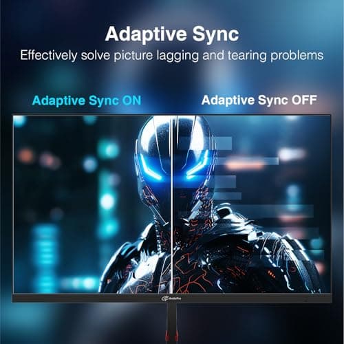 24inch Computer Monitor, FHD 1080p, 144Hz Office and Gaming Monitor, IPS, Adaptive Sync, 110% sRGB, 1ms, 3-Sided Frameless, Ultra Slim, VESA Mountable, Anti-Blue Light Design, HDMI, DP