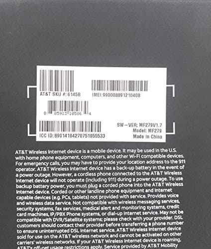 ZTE MF279T 150Mbps 4G LTE Mobile WiFi Hotspot Unlocked (4G LTE in USA, Canada, Latin & Caribbean Bands) Up to 20 Users