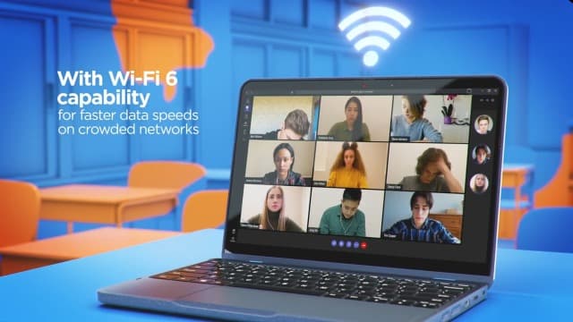 Lenovo 500w Gen 3 2-in-1 Laptop (11.6" Touchscreen, Intel Pentium N6000, 8GB RAM, 256GB SSD) Ruggedized & Water Resistant for Student & School, Webcam, Wi-Fi, IST Pen, Win 11 Home, Blue, 2024