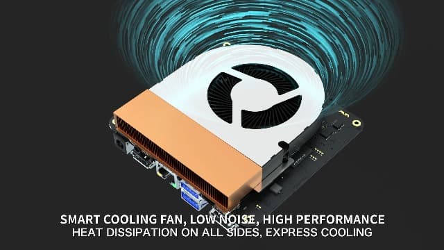 GMKtec Mini Desktop Computer, M3 Intel Core i5 12450H (8C/12T, up to 4.40GHz) Mini PC 16GB DDR4 (8GB*2) 512GB SSD, 2X HDMI 4K, 4X USB 3.2, USB-C, WiFi 6, BT 5.2, RJ45 2.5G Black